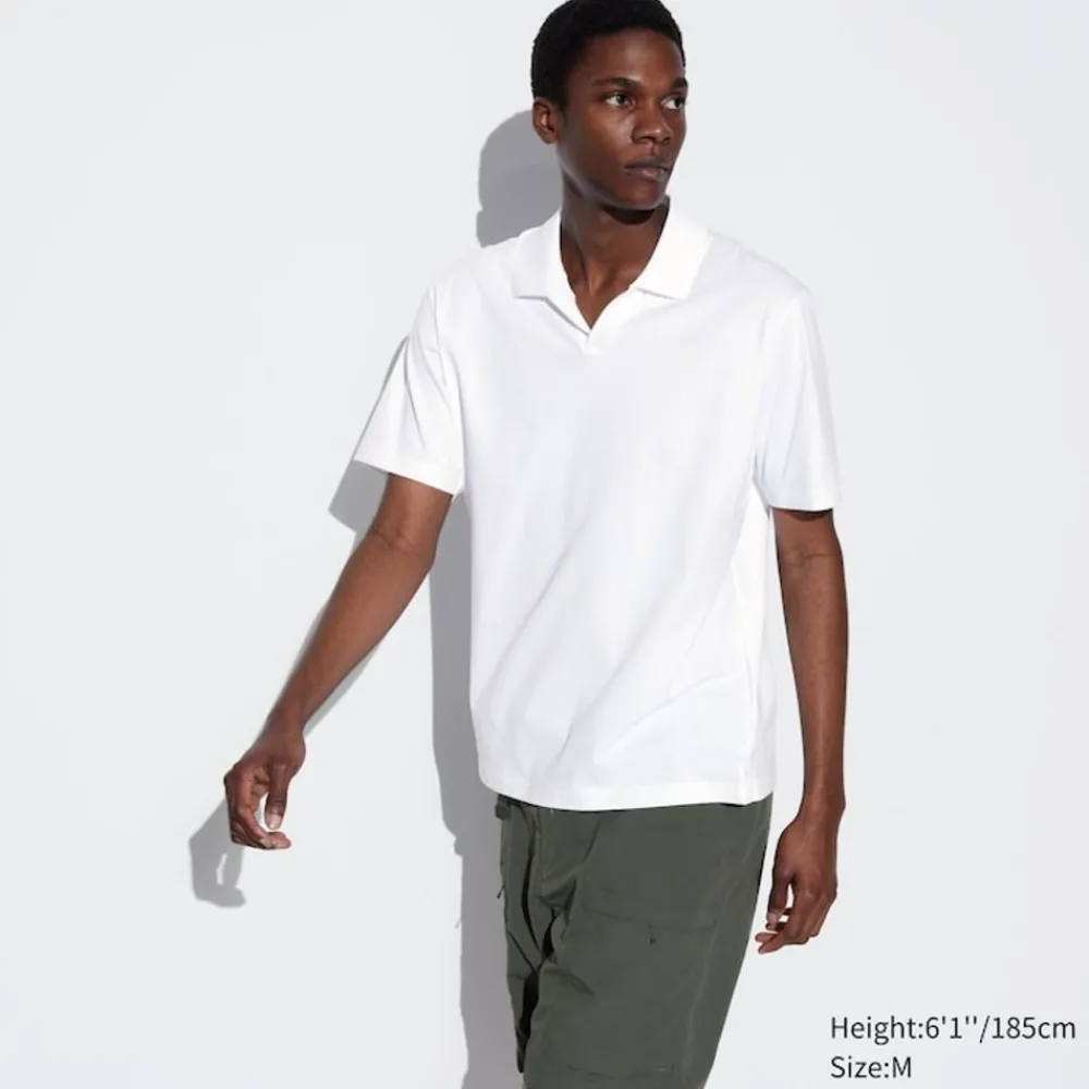 T-Shirts & Oberteile*UNIQLO Airism Baumwolle Jersey Poloshirt Mit Skipperkragen