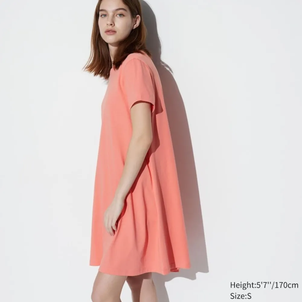 Kleider, Jumpsuits & Overalls*UNIQLO Airism Baumwolle Kurzarm Minikleid