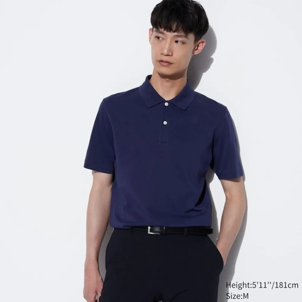 T-Shirts & Oberteile*UNIQLO Airism Baumwolle Pique Poloshirt