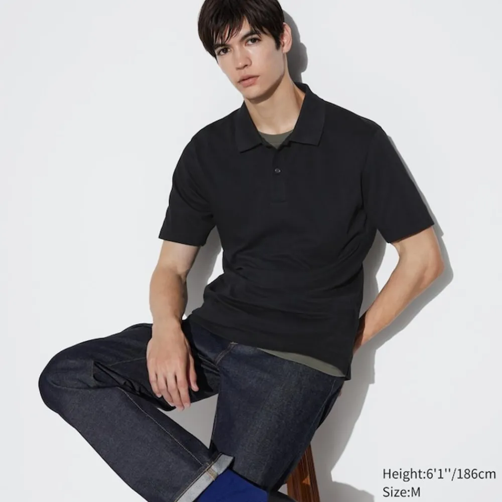 Poloshirts*UNIQLO Airism Baumwolle Pique Poloshirt