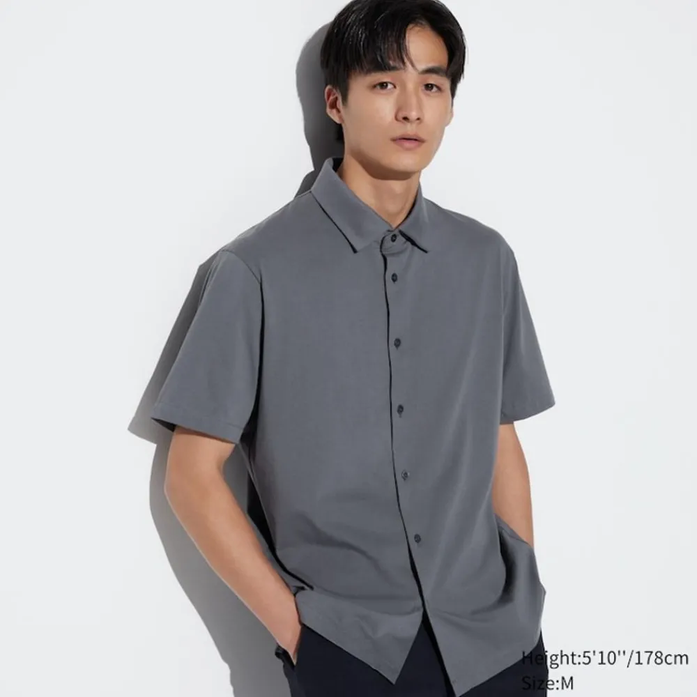 T-Shirts & Oberteile*UNIQLO Airism Baumwolle Poloshirt Mit Knopfleiste