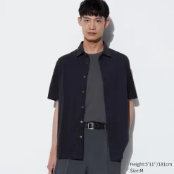 T-Shirts & Oberteile*UNIQLO Airism Baumwolle Poloshirt Mit Knopfleiste