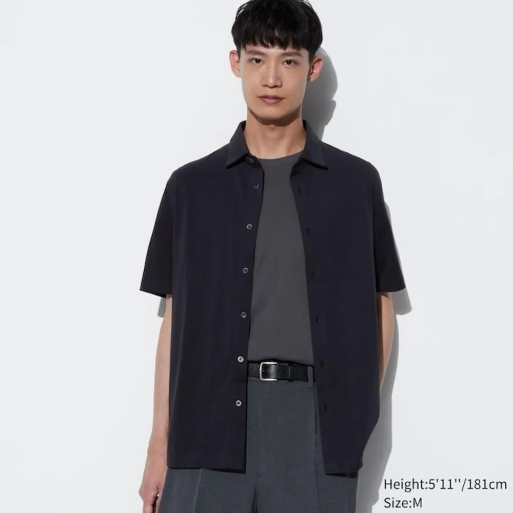 T-Shirts & Oberteile*UNIQLO Airism Baumwolle Poloshirt Mit Knopfleiste