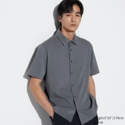 Poloshirts*UNIQLO Airism Baumwolle Poloshirt Mit Knopfleiste