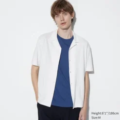 Poloshirts*UNIQLO Airism Baumwolle Poloshirt Mit Knopfleiste Und Offenem Kragen