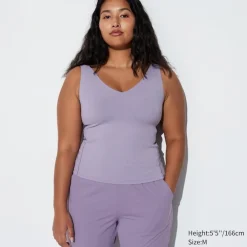 Bh-Tops, Tanktops & Trägertops*UNIQLO Airism Bh-Tanktop Mit V-Ausschnitt
