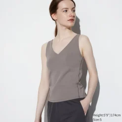 T-Shirts & Oberteile*UNIQLO Airism Bh-Tanktop Mit V-Ausschnitt