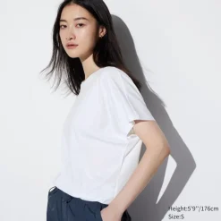 T-Shirts & Oberteile*UNIQLO Airism Drape T-Shirt