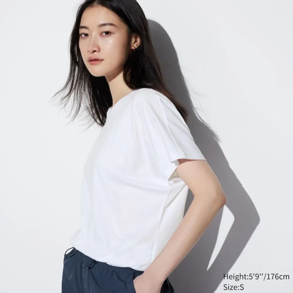 T-Shirts & Oberteile*UNIQLO Airism Drape T-Shirt