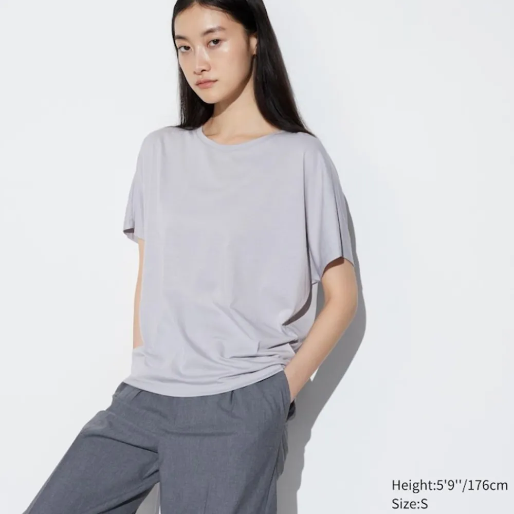 T-Shirts & Oberteile*UNIQLO Airism Drape T-Shirt