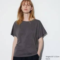 T-Shirts & Oberteile*UNIQLO Airism Drape T-Shirt