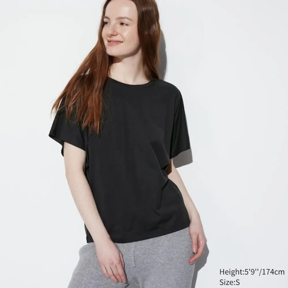 T-Shirts & Oberteile*UNIQLO Airism Drape T-Shirt