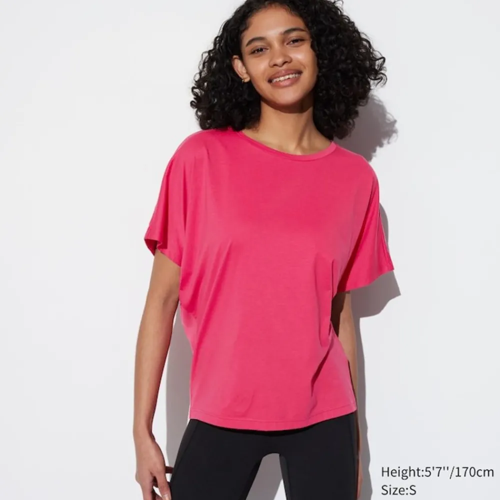 T-Shirts & Oberteile*UNIQLO Airism Drape T-Shirt