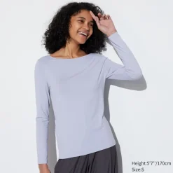 T-Shirts & Oberteile*UNIQLO Airism Langarmshirt Mit Uv-Schutz