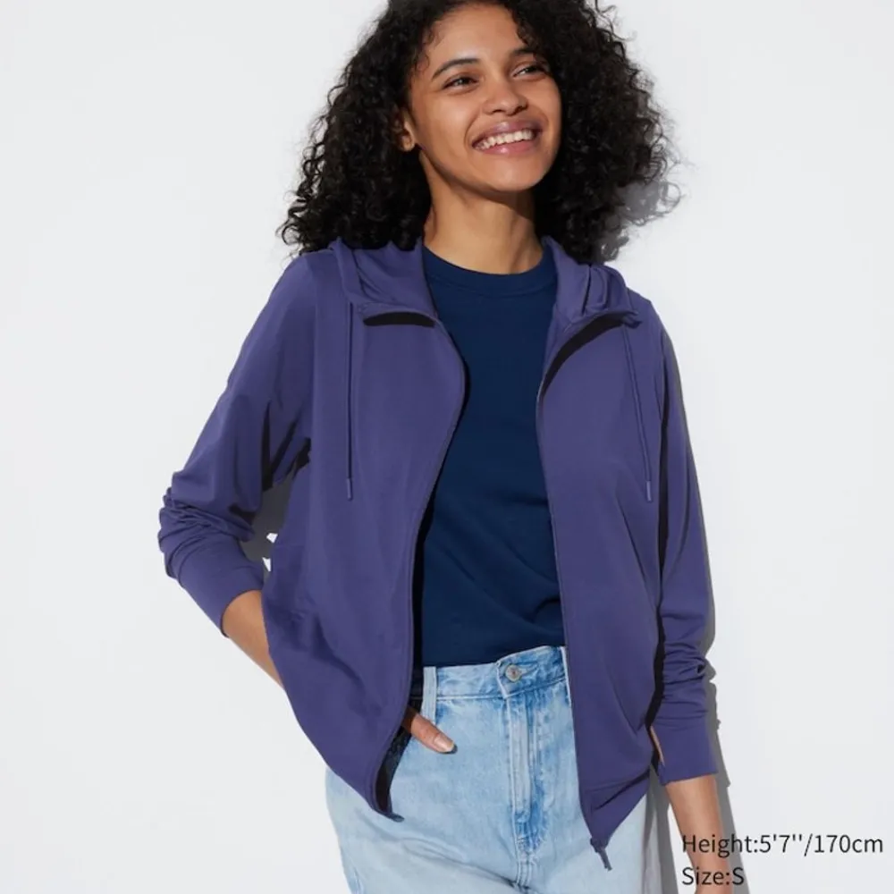 Sweatshirts, Hoodies & Jogginghosen*UNIQLO Airism Mesh Sweatjacke Mit Kapuze Und Uv-Schutz
