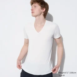 Loungewear & Pyjamas*UNIQLO Airism T-Shirt Mit V-Ausschnitt