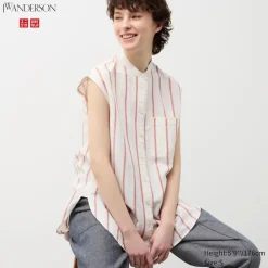 Hemden & Blusen*UNIQLO Armellose Leinenmix Bluse