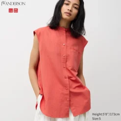 Hemden & Blusen*UNIQLO Armellose Leinenmix Bluse