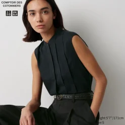 Hemden & Blusen*UNIQLO Armellose Leinenmix Bluse