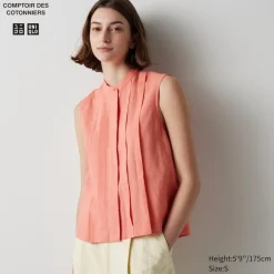 Hemden & Blusen*UNIQLO Armellose Leinenmix Bluse