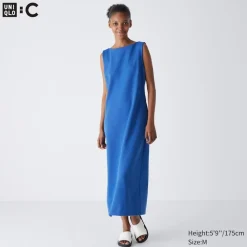 Kleider, Jumpsuits & Overalls*UNIQLO Armelloses Krepp Jersey Kleid