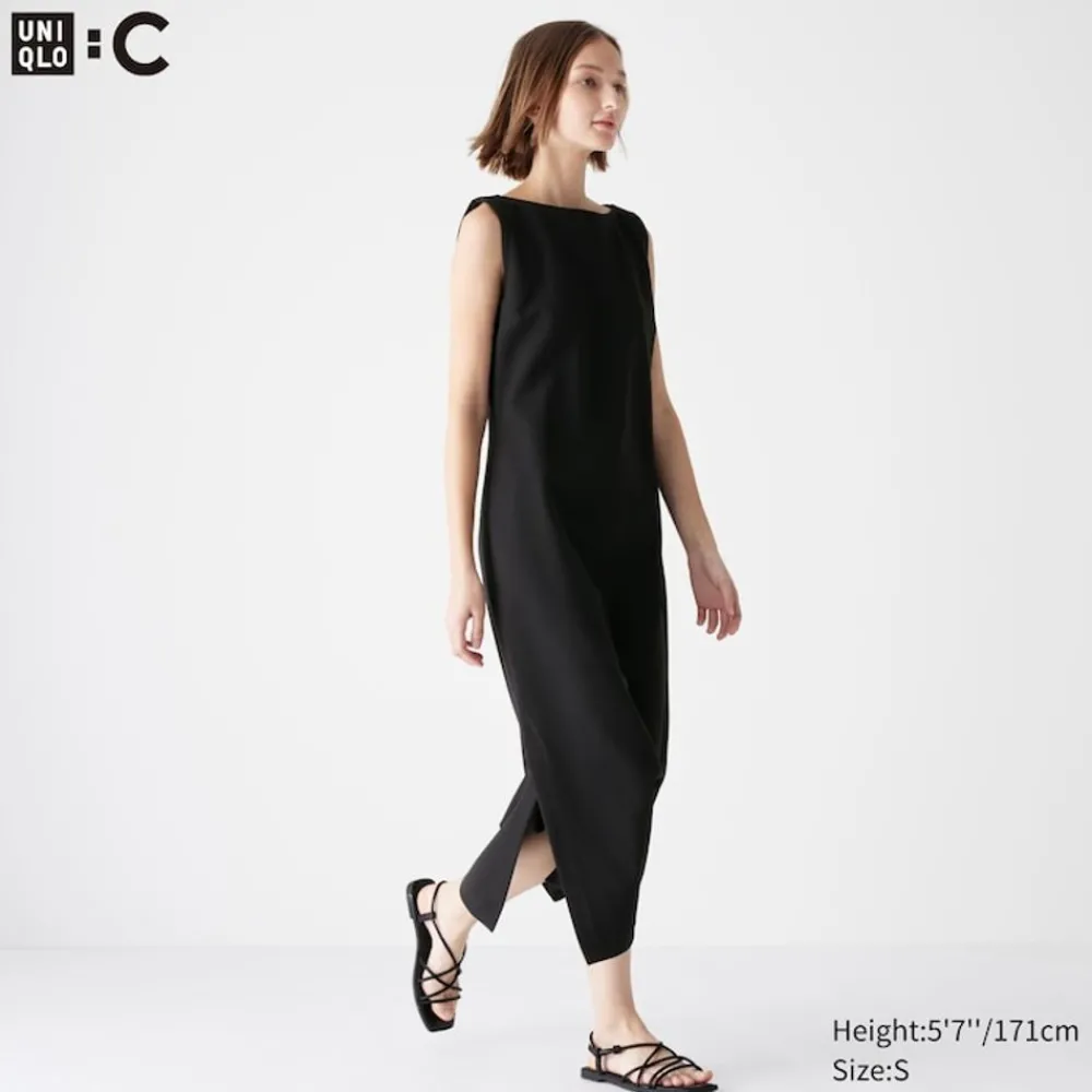 Kleider, Jumpsuits & Overalls*UNIQLO Armelloses Krepp Jersey Kleid