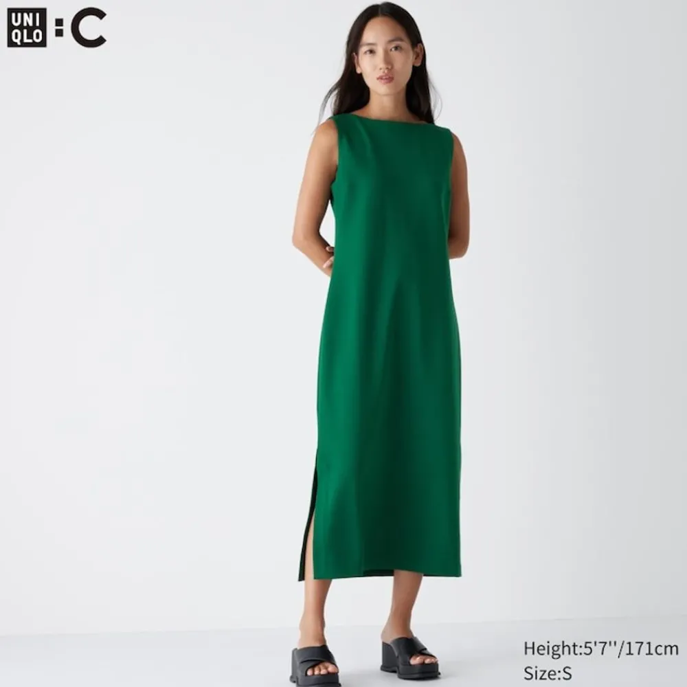 Kleider, Jumpsuits & Overalls*UNIQLO Armelloses Krepp Jersey Kleid