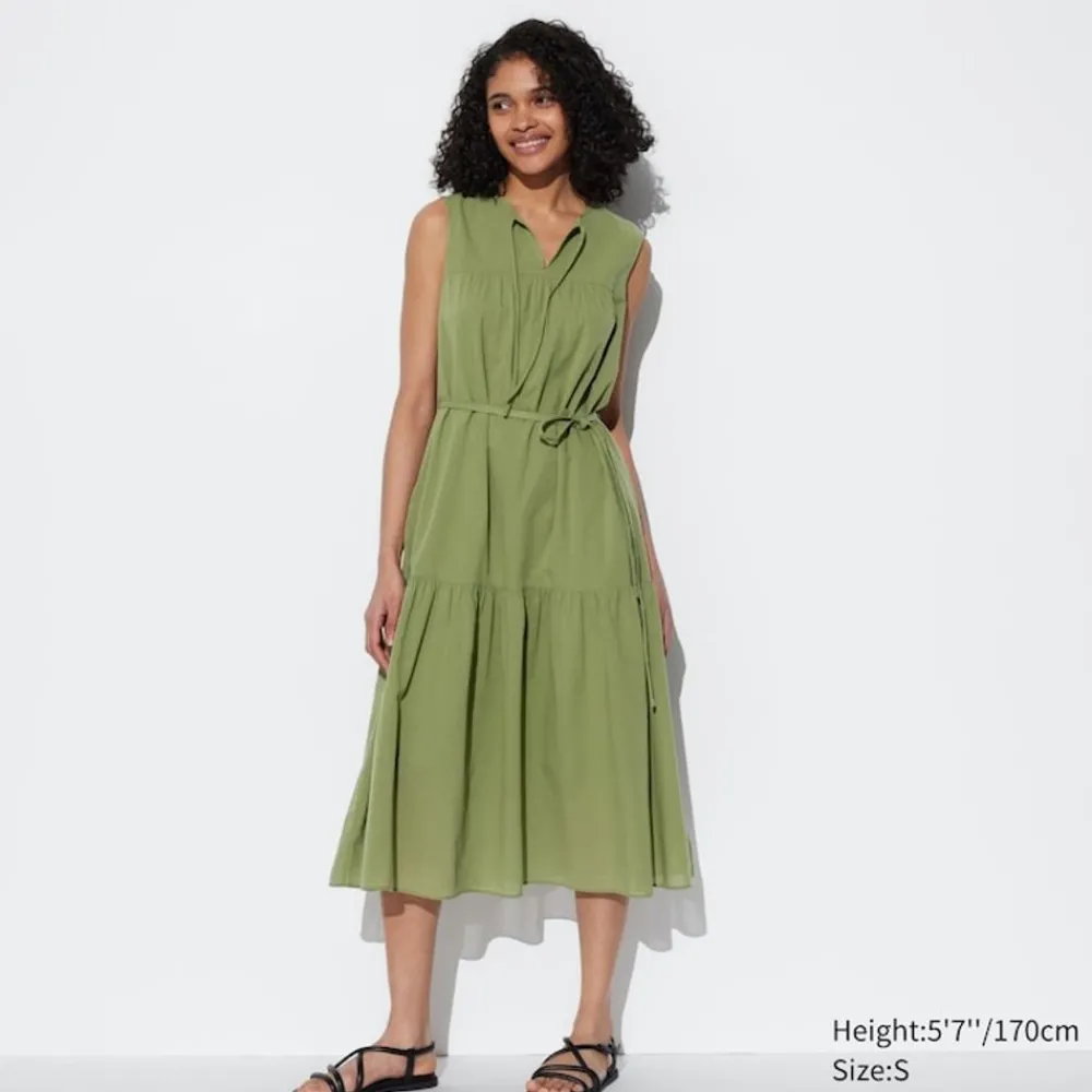 Kleider, Jumpsuits & Overalls*UNIQLO Armelloses Leichtes Baumwolle Kleid