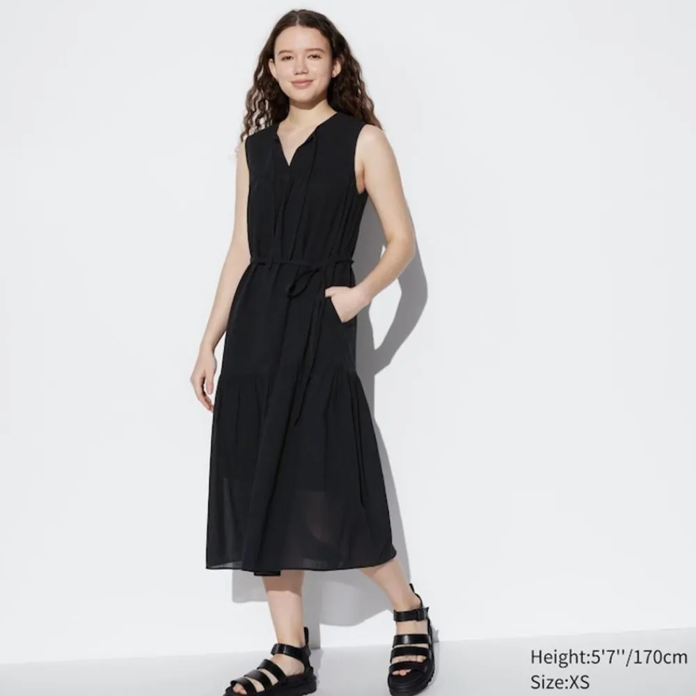 Kleider, Jumpsuits & Overalls*UNIQLO Armelloses Leichtes Baumwolle Kleid