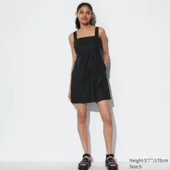 Kleider, Jumpsuits & Overalls*UNIQLO Armelloses Leinenmix Minikleid