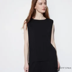 T-Shirts & Oberteile*UNIQLO Armelloses Plisseetop