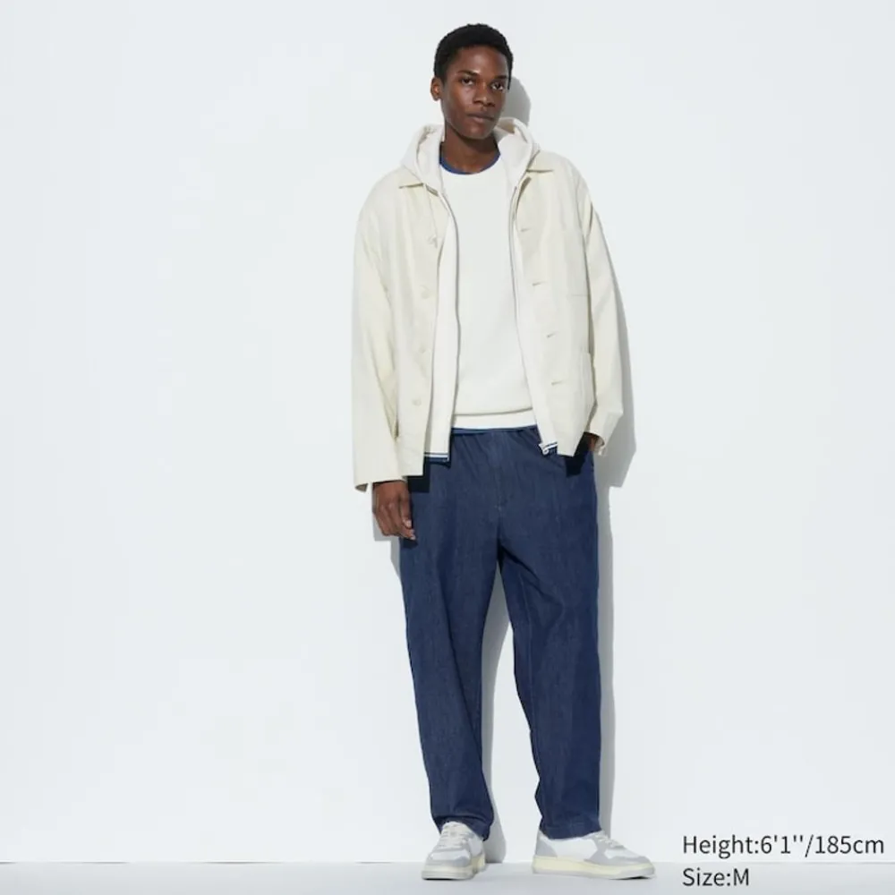 Loungewear & Pyjamas*UNIQLO Baumwolle Denim Hose In 7/8-Lange (Relaxed Fit)