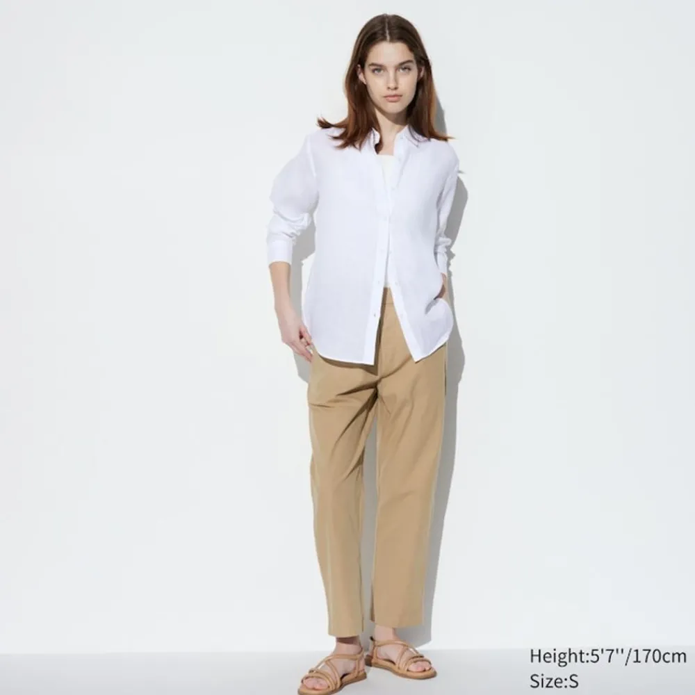 Hosen, Leggings & Jogginghosen*UNIQLO Baumwolle Hose In 7/8-Lange (Relaxed Fit)