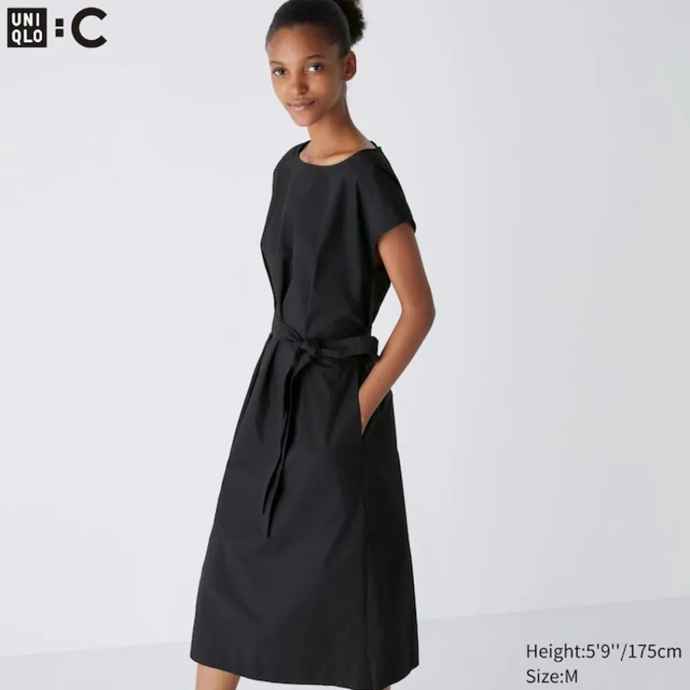 Kleider, Jumpsuits & Overalls*UNIQLO Baumwolle Kurzarm Kleid Mit Gurtel