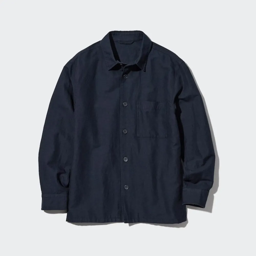 Mäntel, Jacken, Parka & Westen*UNIQLO Baumwolle Leinen Hemdjacke