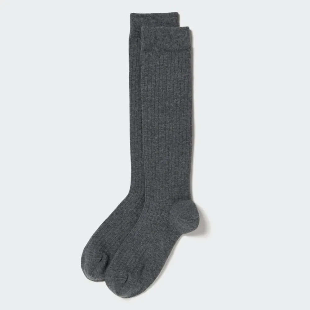 Socken*UNIQLO Breitgerippte Kniestrumpfe