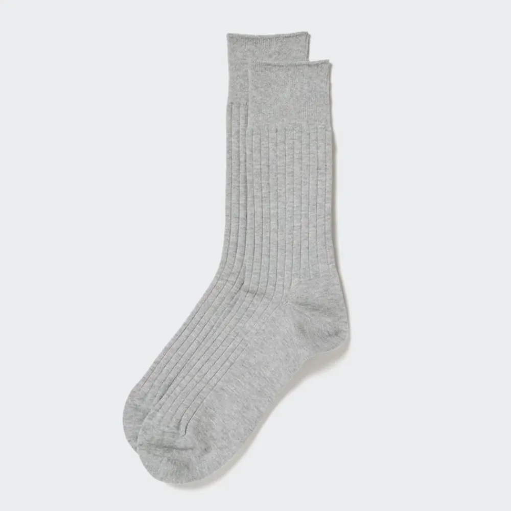 Socken*UNIQLO Breitgerippte Supima Baumwolle Socken