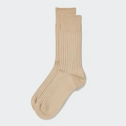 Socken*UNIQLO Breitgerippte Supima Baumwolle Socken
