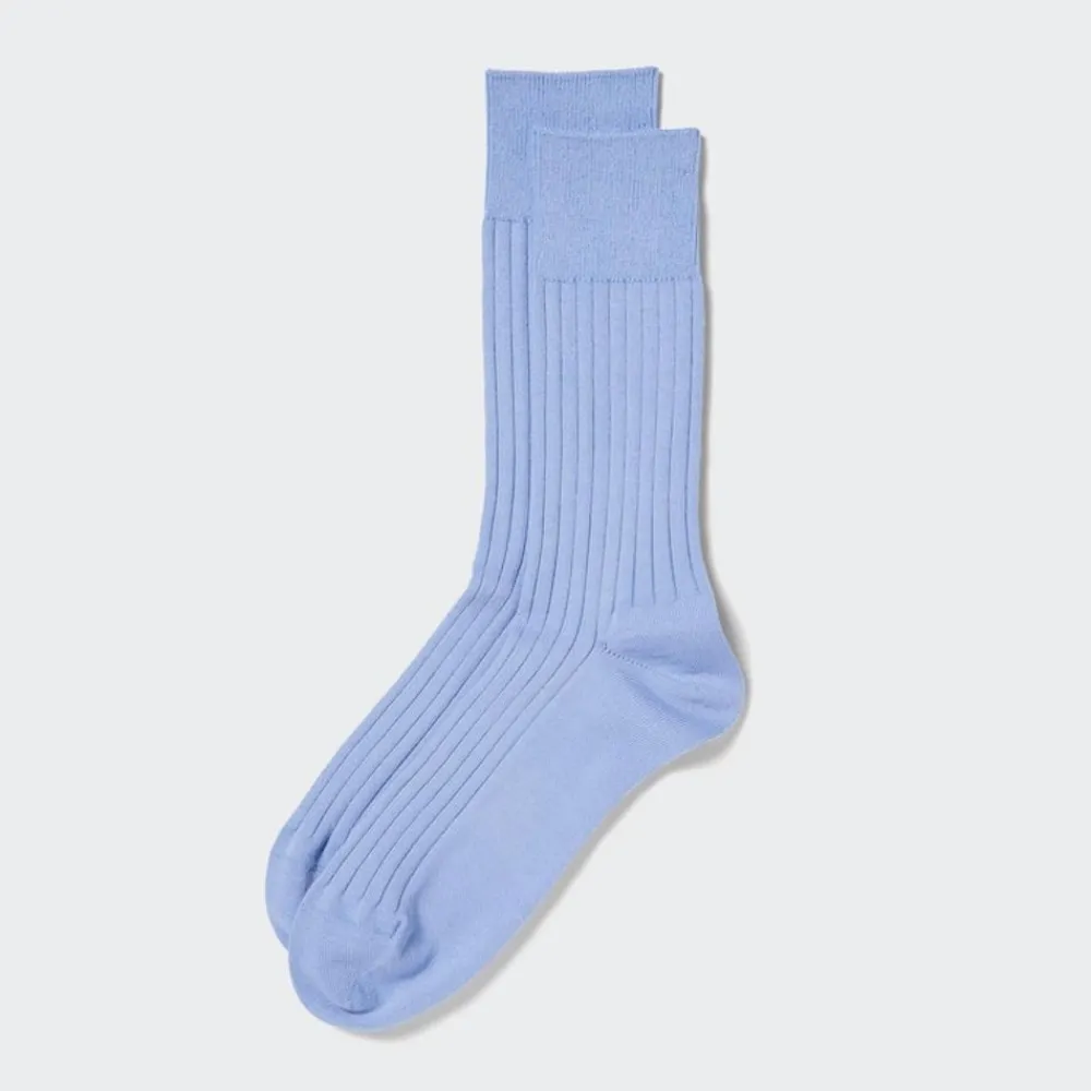 Socken*UNIQLO Breitgerippte Supima Baumwolle Socken