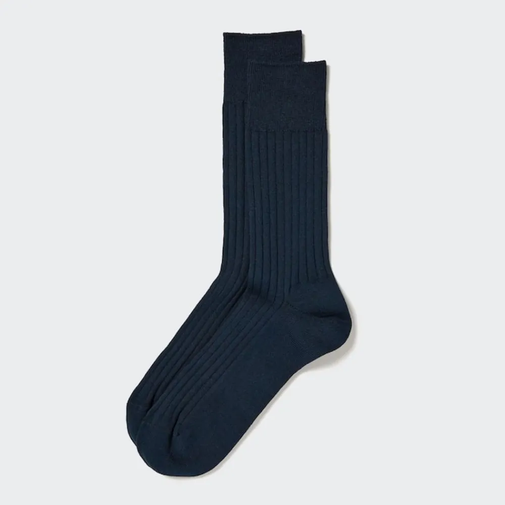 Socken*UNIQLO Breitgerippte Supima Baumwolle Socken