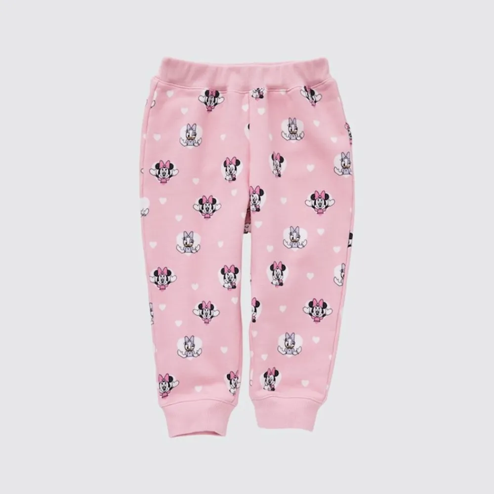 Leggings*UNIQLO Bring A Smile With Disney Ut Bedruckte Jogginghose Pink