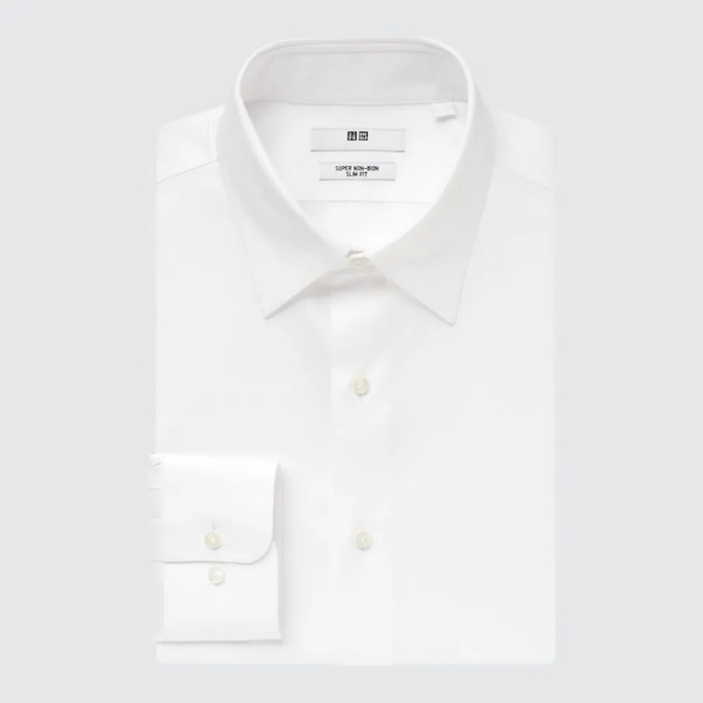 Hemden*UNIQLO Bugelfreies Langarm Hemd (Slim Fit)