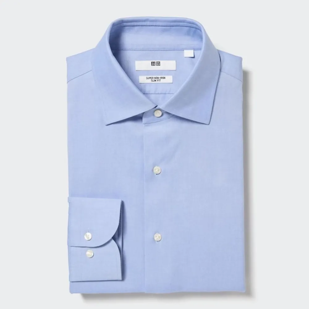 Hemden*UNIQLO Bugelfreies Langarm Hemd (Slim Fit)