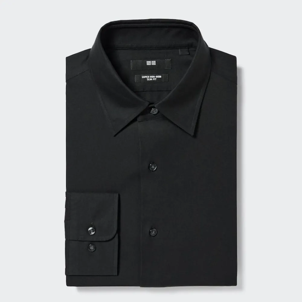Hemden*UNIQLO Bugelfreies Langarm Hemd (Slim Fit)