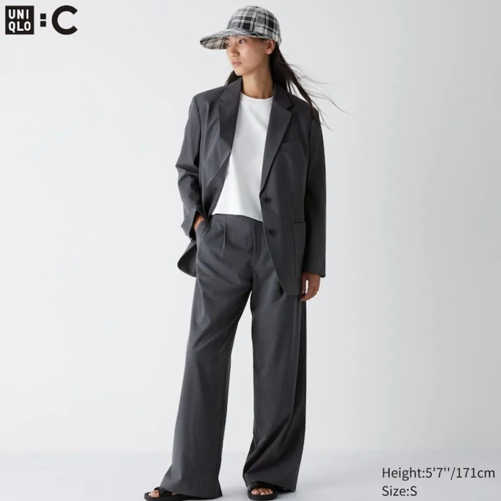 Hosen, Leggings & Jogginghosen*UNIQLO Bundfaltenhose (Wide Fit)