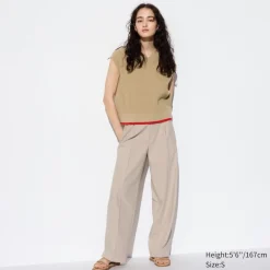 Hosen, Leggings & Jogginghosen*UNIQLO Bundfaltenhose (Wide Fit)