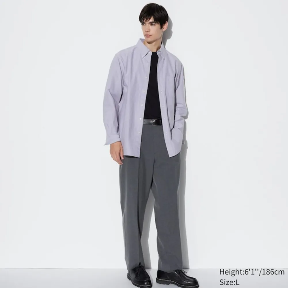 Hosen, Chinos & Jogginghosen*UNIQLO Bundfaltenhose (Wide Fit)