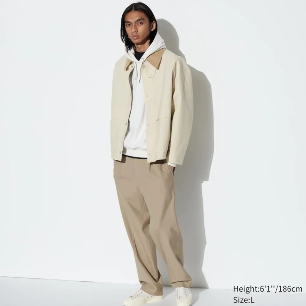 Hosen, Chinos & Jogginghosen*UNIQLO Bundfaltenhose (Wide Fit)