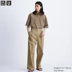 Hosen, Chinos & Jogginghosen*UNIQLO Bundfaltenhose (Wide Fit)