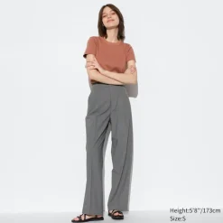 Hosen, Leggings & Jogginghosen*UNIQLO Bundfaltenhose (Wide Fit, Lang)